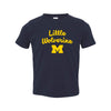 Ugp Campus Apparel Ts1224 - Michigan Wolverines Little Wolverine Toddler T Shirt - 3T - Navy