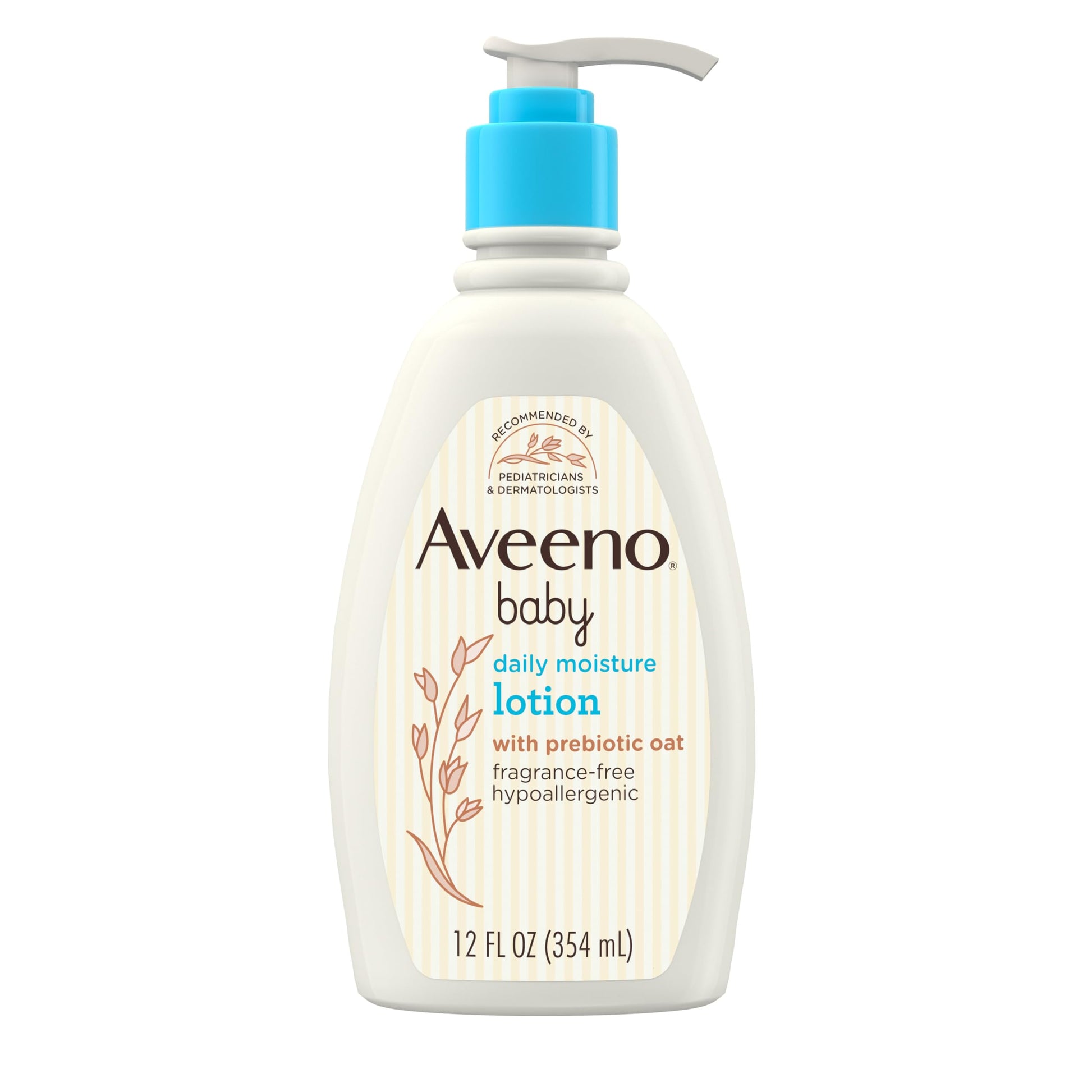 Aveeno Baby Daily Moisture Body Lotion For Delicate Skin, Natural Colloidal Oatmeal & Dimethicone, Hypoallergenic Moisturizing B