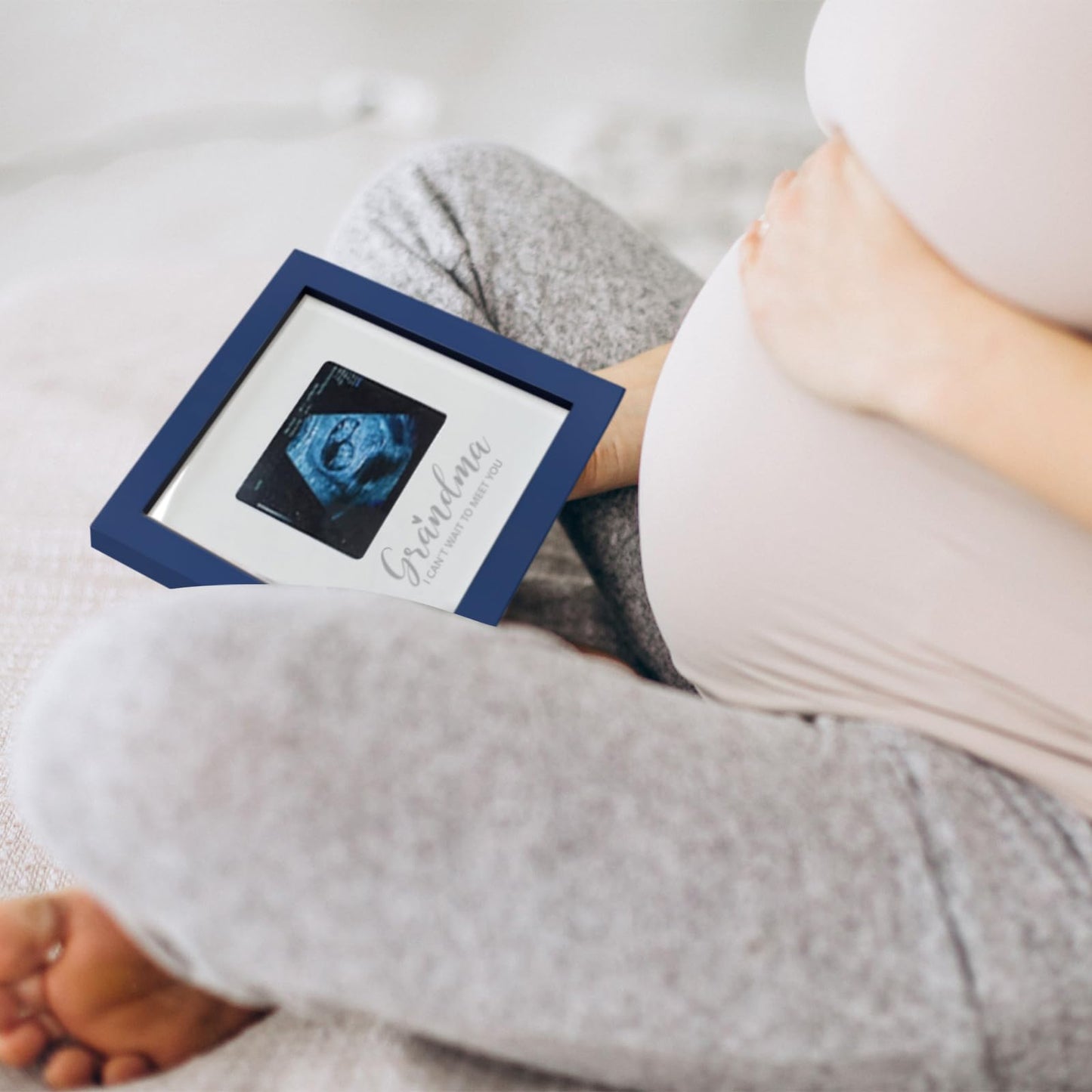 Hamuiers Sonogram Picture Frames For Grandma, Ultrasound Picture Frame, Pregnancy Announcement For Grandma, Baby Announcement Id