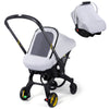 Car Seat Covers for Babies, Original Infant Car Seat Cover for Boys Girls, Kick-Proof Carseat Canopy with Adjustable Breathable
