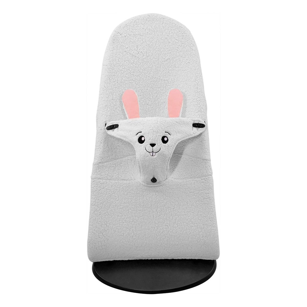 Jyoko Kids Cover Liner Compatible With Baby Bouncer Babybjorn Soft, Balance, Bliss And Mini (Fleece, Rabbit)
