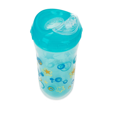 Nuby No-Spill Insulated Cool Sipper- Aqua, 1 Pack, 9Oz/ 270 Ml