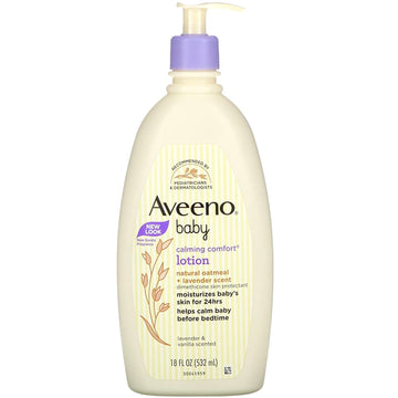 Aveeno, Calming Comfort Lotion, Lavender & Vanilla, 18 Fl Oz (532 Ml)