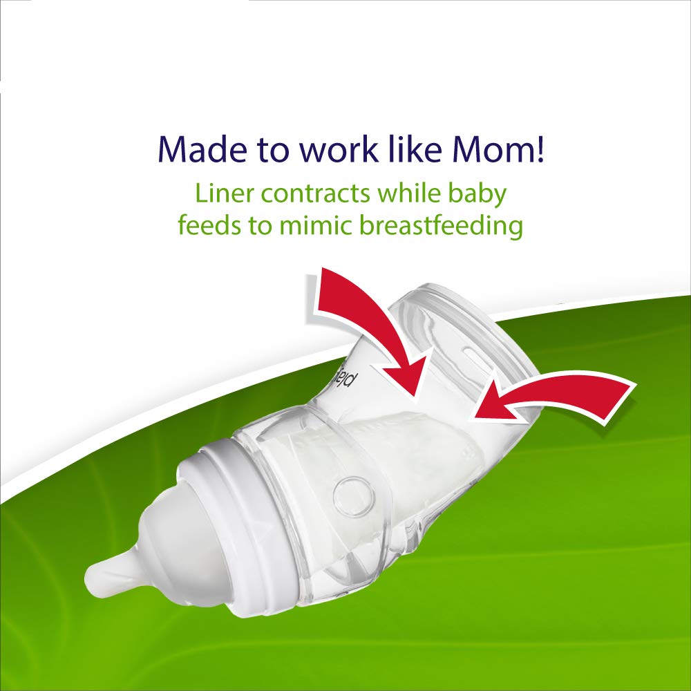 Playtex Baby Nurser Pre-Sterilized Disposable Bottle Liners, Closer To Breastfeeding, 4 Oz, 100 Count