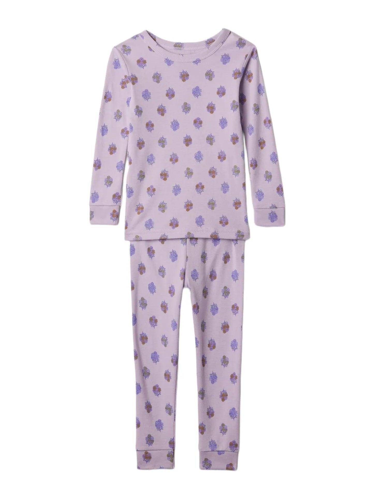 Gap Unisex Baby Long John Pajama Set Orchid Petal 3 Years