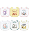 Baby Bibs For Boys And Girls, Waterproof Cotton 6 Pack, Drool And Mealtime (Multi11A)
