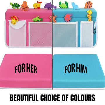 Supa Ant Baby Bath Kneeler And Elbow Rest Pad Set - The Bathtub Kneeler And Elbow Rest Set With Built-In 5 Pockets Organizer (8-