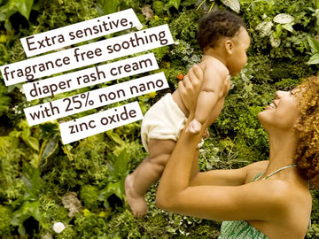 Babo Botanicals Sensitive Baby Fragrance-Free Diaper Cream - 25% Natural Zinc Oxide - Calendula, Shea & Cocoa Butter - Ewg Verif