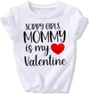 Toddler Boy Valentine'S Day T Shirt Cute Lover Boy Shirt Kids Funny Letter Print Valentine'S Day Shirts Tops (4-5T, White5)