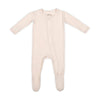 Peachy Pink Footie For Baby - 95% Viscose From Bamboo, 5% Spandex - Soft Newborn Sleepwear, Baby Pajamas, Unisex Baby Clothes, Z