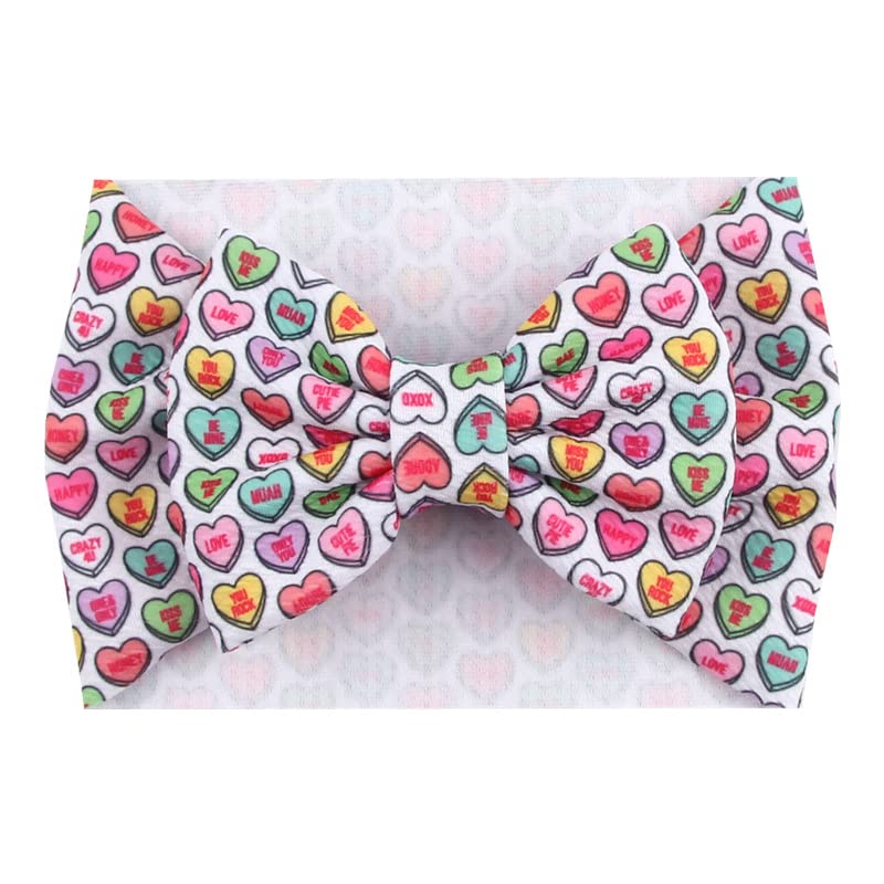 Bbtdin Valentine'S Day Turban Bow Baby Girls Valentine'S Day Headband Bowknot Holiday Headware Btv03 (A3)