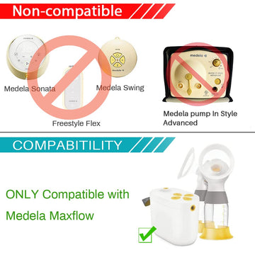 Pumpmom-Us Replacement Tubing For Medela New Pump In Style Maxflow Breast Pump, Compatible With Medela Spare Breastpump Parts Tu