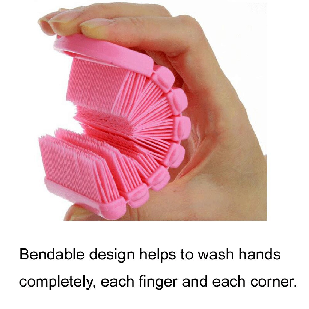 Jinch Nail Scrubber Brush Kids, Finger Nails Scrub Scrubbing Cleaning Brushes With Soft Bristle For Baby Children, Cute Animal S