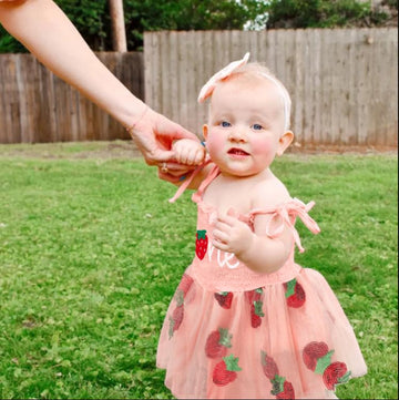 Titkkop Baby Girl 1St Birthday Clothes One Year Old Tulle Romper Sleeveless Bodysuit Cake Smash Outfits(Pink,9-12M)