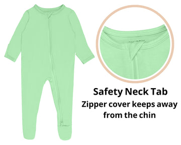 Guisby Unisex Baby Pajamas, Zip-Front Footed Sleeper, Rayon Long Sleeve Pjs 3Pcs 12-18 Months