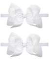Zoonai 2Pcs Baby Girl Infant Large Hair Bow Headband Toddler Hair Band Accessories