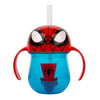 The First Years Spider-Man Trainer Straw Cup - Toddler Cups With Straw - Kids Water Bottles - 9 Months And Up - 7 Oz
