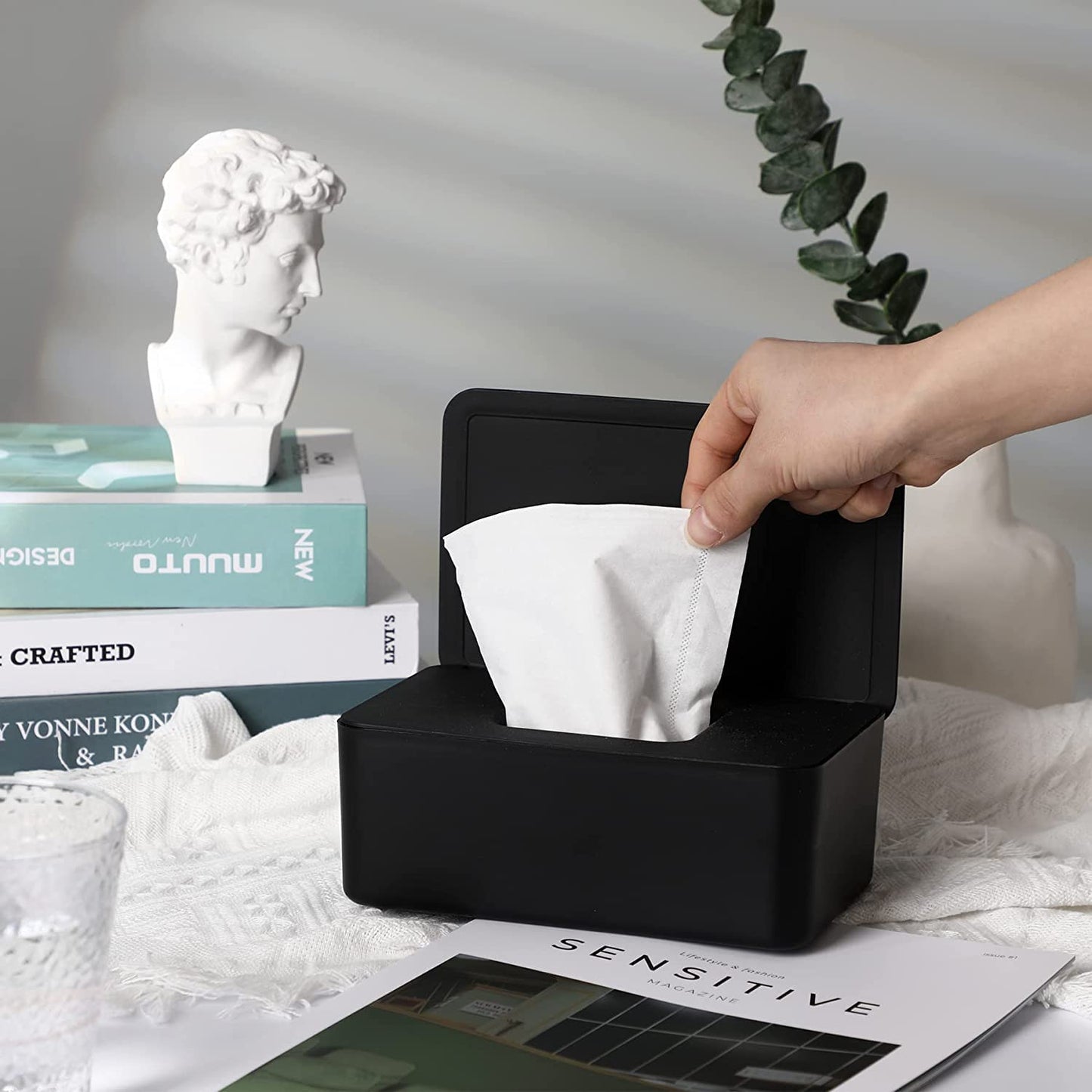 Novwang Baby Wipes Dispenser 3 Pack Wipe Holder With Lids, Keeps Wipes Fresh, Refillable Wipes Container With Sealing Design, Ba