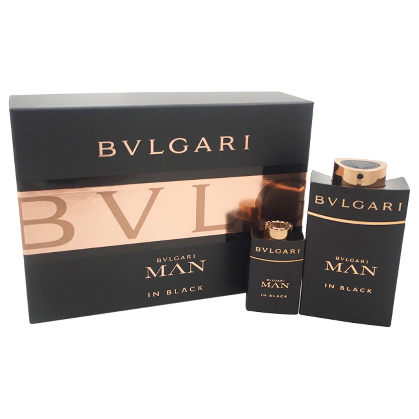 Bvlgari Man In Black By Bvlgari For Men - 2 Pc Gift Set 3.4Oz Edp Spray, 0.5Oz Edp Spray