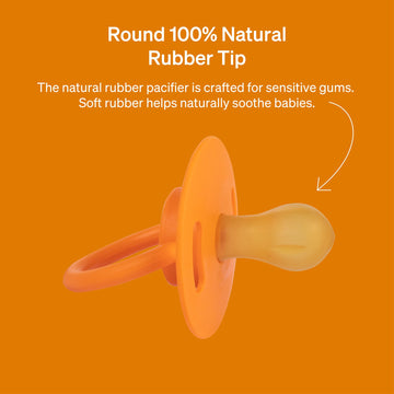 Natural Rubber Pacifier By Lovenoobs, 4 Pack, Pacifiers 0-6 Months, Baby Starter Kit, Newborn Silicone Dummy, Orthodontic, Teeth