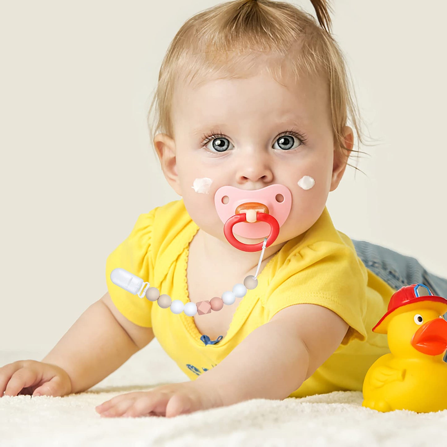 Pacifier Clips Baby Girls Christmas Gift 2 Pack