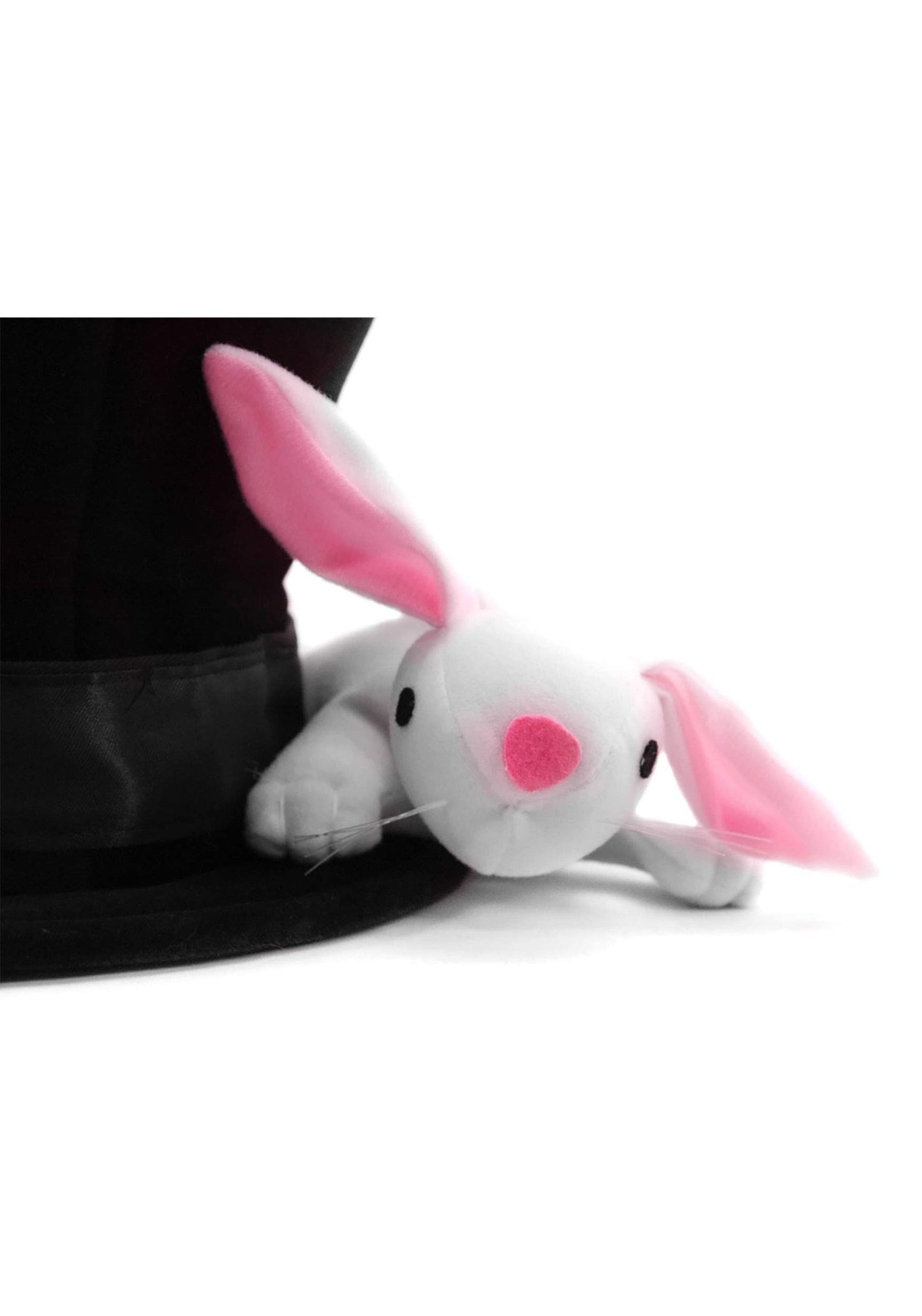 Magician Kid'S Plush Costume Hat With Rabbit - Soft Velvet Hat With Adjustable Fit