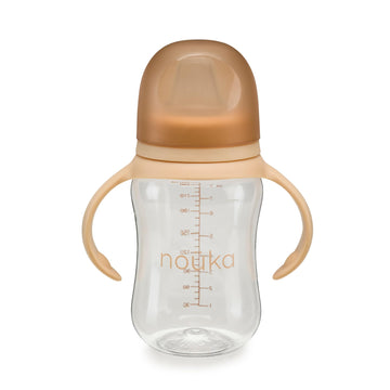 Nouka Soft Spout Tritan Sippy Cup | Leak Proof And Easy Grip | Removable Handles | Sunrise