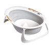 Boon Naked Collapsible Baby Bathtub - Adjustable 2-Position Collapsible Baby Bath for Travel - Recline or Sit Up for Infants and