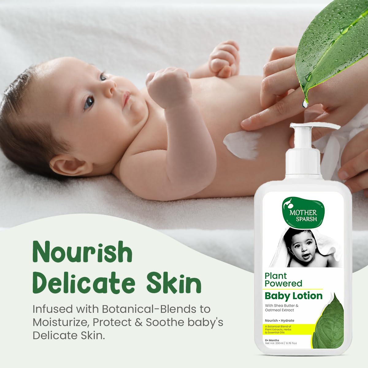Mother Sparsh Plant Powered Natural Baby Lotion, 200Ml