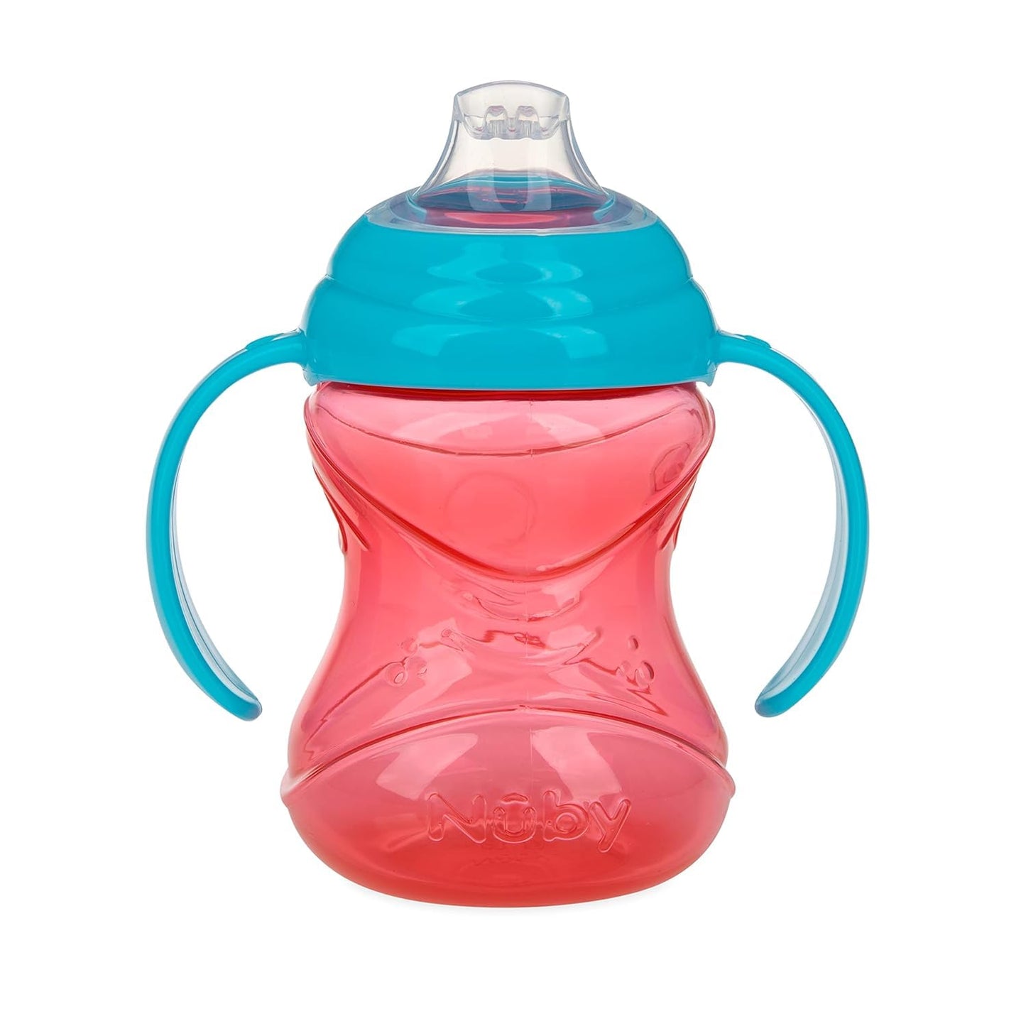 Nuby Clik-It Grip N' Sip Soft Spout No-Spill Training Sippy Cup With Handles - (3-Pack) 10 Oz - 4+ Months - Boy