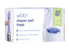 Ubbi Diaper Pail Plastic Bags, Disposable Baby Waste Bags, Single Pack, 25 Count, 13-Gallon Bags