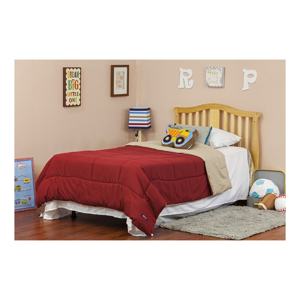 Dream On Me Addison 4-in-1 Convertible Mini Crib – Natural Finish