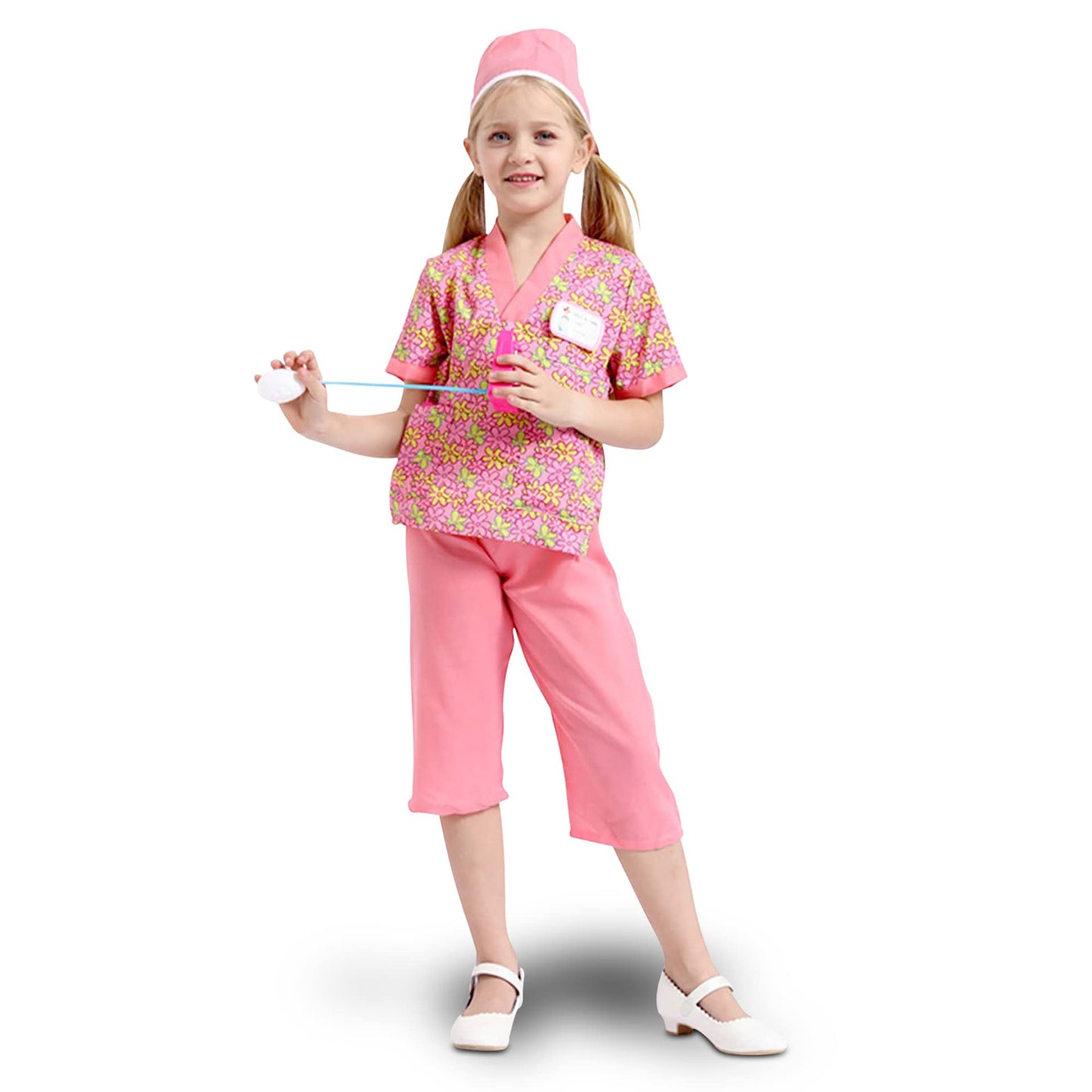 Nurse Costume For Kids And Toddler, Pretend Play Scrubs Dress Up Set With Accessories, Doctor Role Play Outfit For Boys And Girl