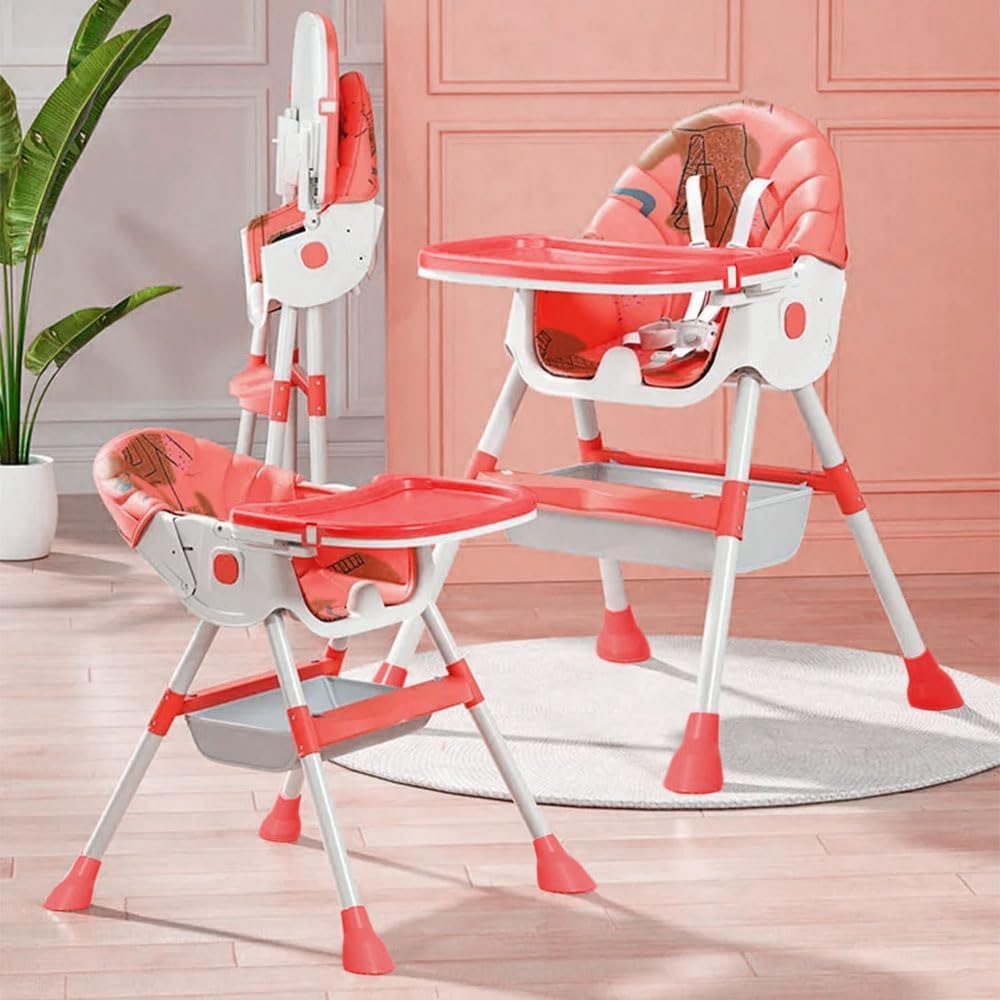 Staranddaisy Baby High Chair Recline Highchair/Baby Feeding Chair With Height Adjustable Seate/Upgraded Kids High Chair With Whe