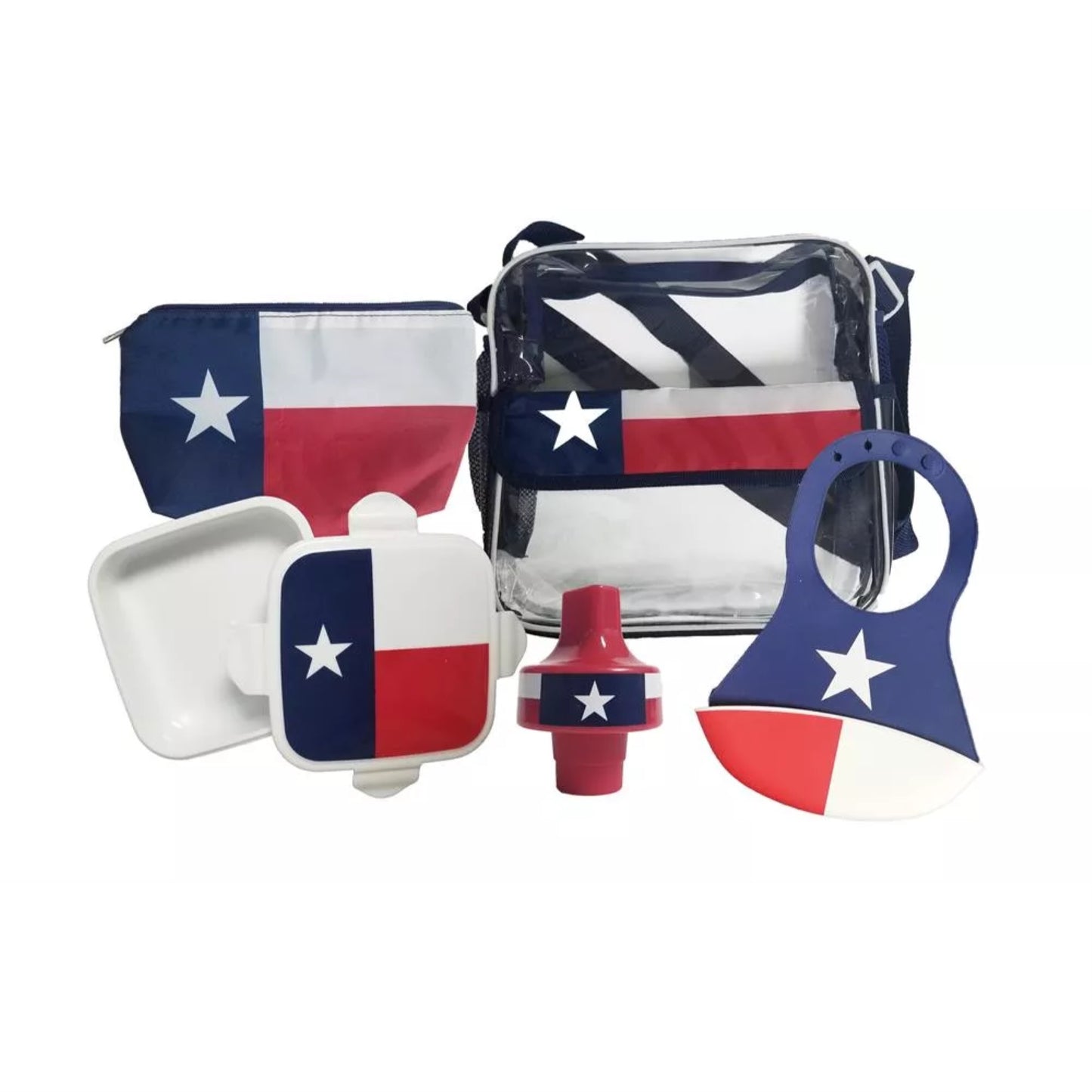 Refresh-A-Baby Feeding Essentials Kit Includes: Universal Bottle Top Adaptor Resealable Container Silicone Bib Clear Travel Bag