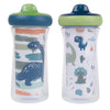 The First Years Dinosaur Kids Insulated Sippy Cups - Dishwasher Safe Spill Proof Toddler Cups - Ages 12 Months And Up - 9 Ounces