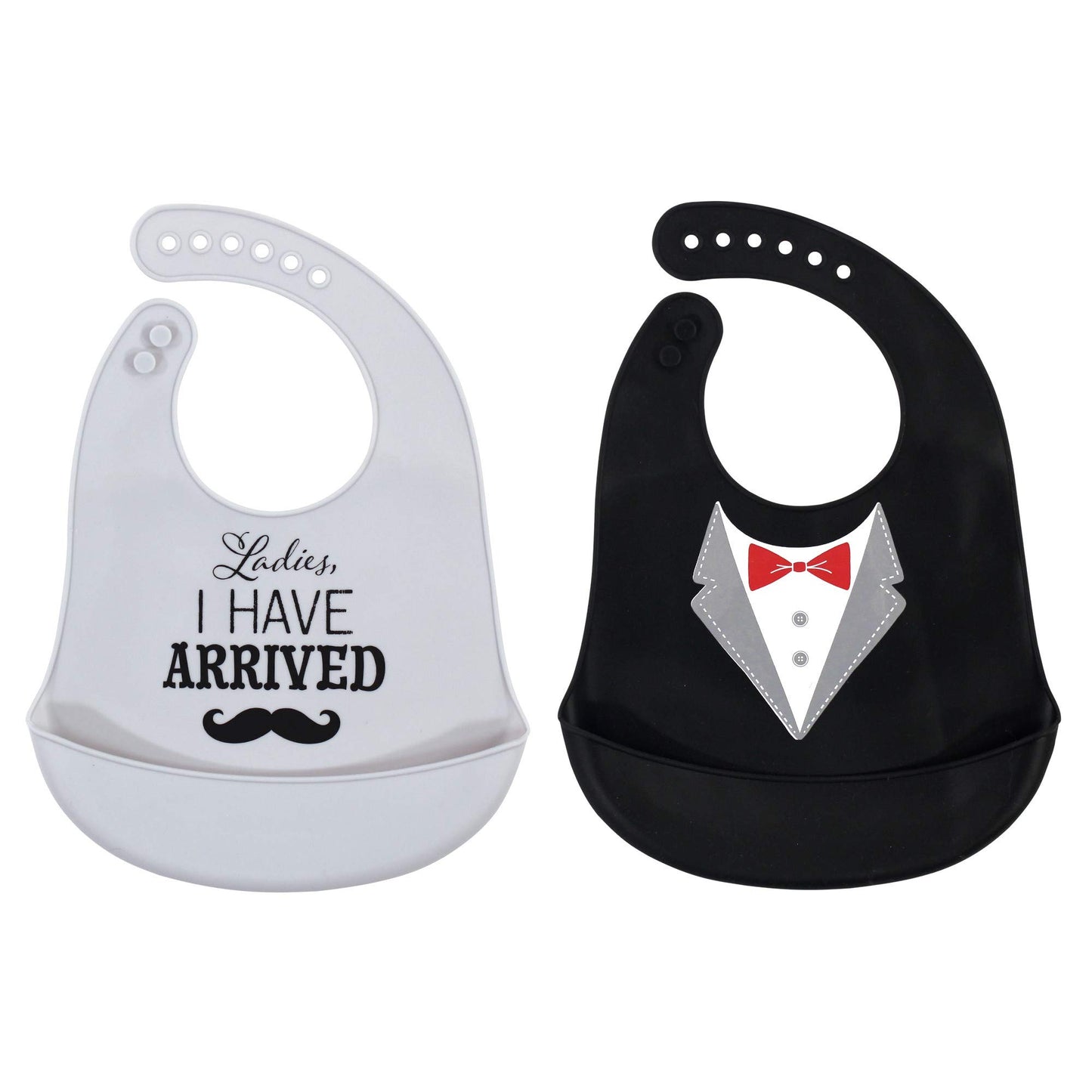 Hudson Baby Unisex Baby Silicone Bibs, Ladies I Have Arrived, One Size