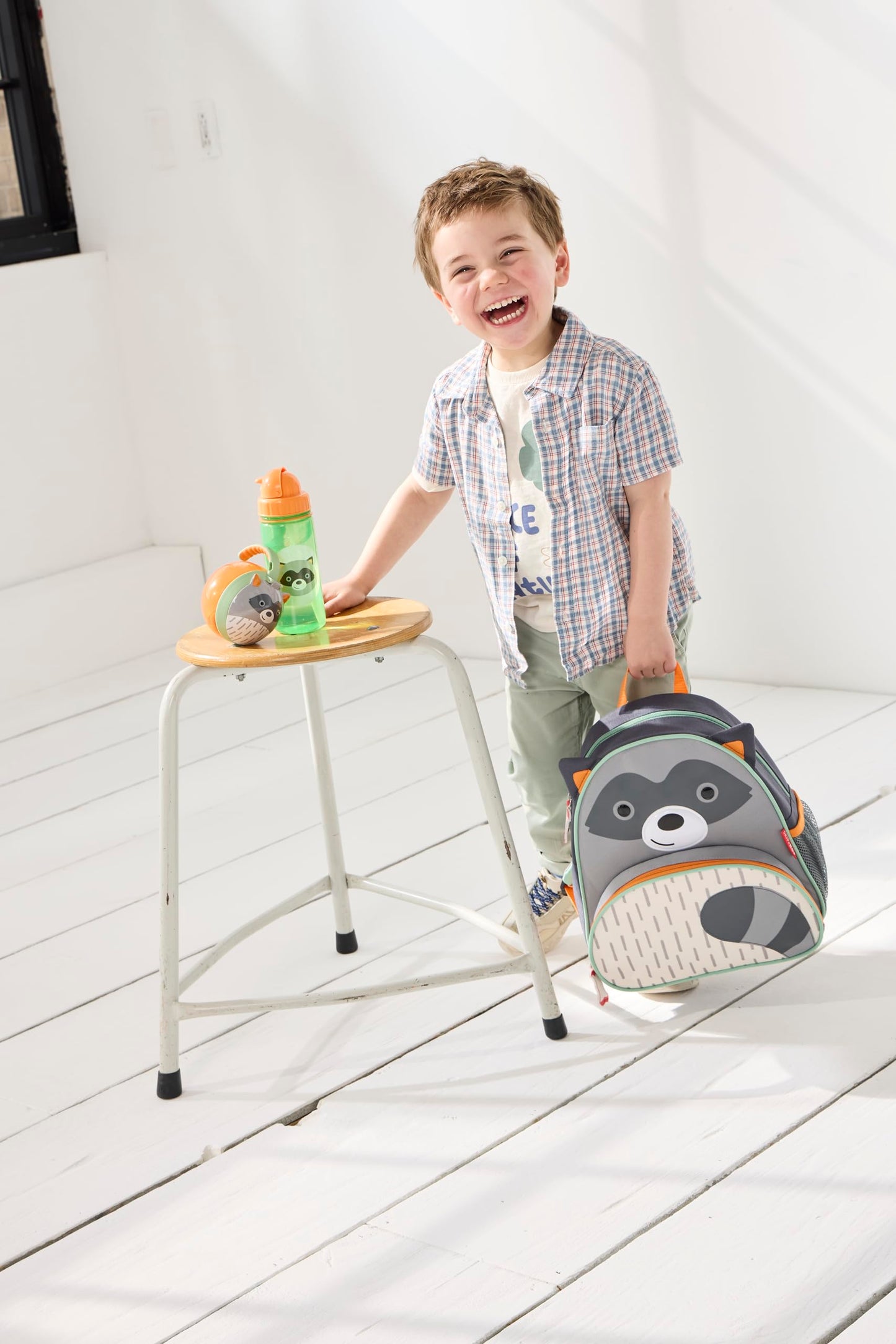 Skip Hop Baby Snack Container, Mealtime Snack Cup, Raccoon