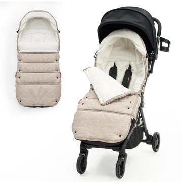 Momcozy Universal Footmuff | Easily Attaches To Most Strollers | Ultra-Plush, Weather-Proof | Deluxe Warm Bunting Bag | Extendab