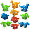 Montessori Toys for 2 3 Year Olds, Alphabet Learning Toys for Age 2-4 Boys & Girls, 26 PCS Double-Sided Dinosaur Toys for Kids 2