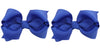 Zoonai 3 Inch Baby Girl Hair Bows Boutique Hair Clip Teens Toddlers Hairpin Headwear - Set Of 2 (Blue)