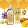 Bella B Bundle Baby Massage Oil 3.3 Oz & Silk & Honey Baby Lotion 2 Oz - Baby Oil Organic - Organic Baby Oil - Natural Baby Loti