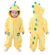 Tonwhar Infant And Toddler Halloween Cosplay Costume Kids' Animal Outfit Snowsuit(3-6 Months,Yellow Dinosaur)