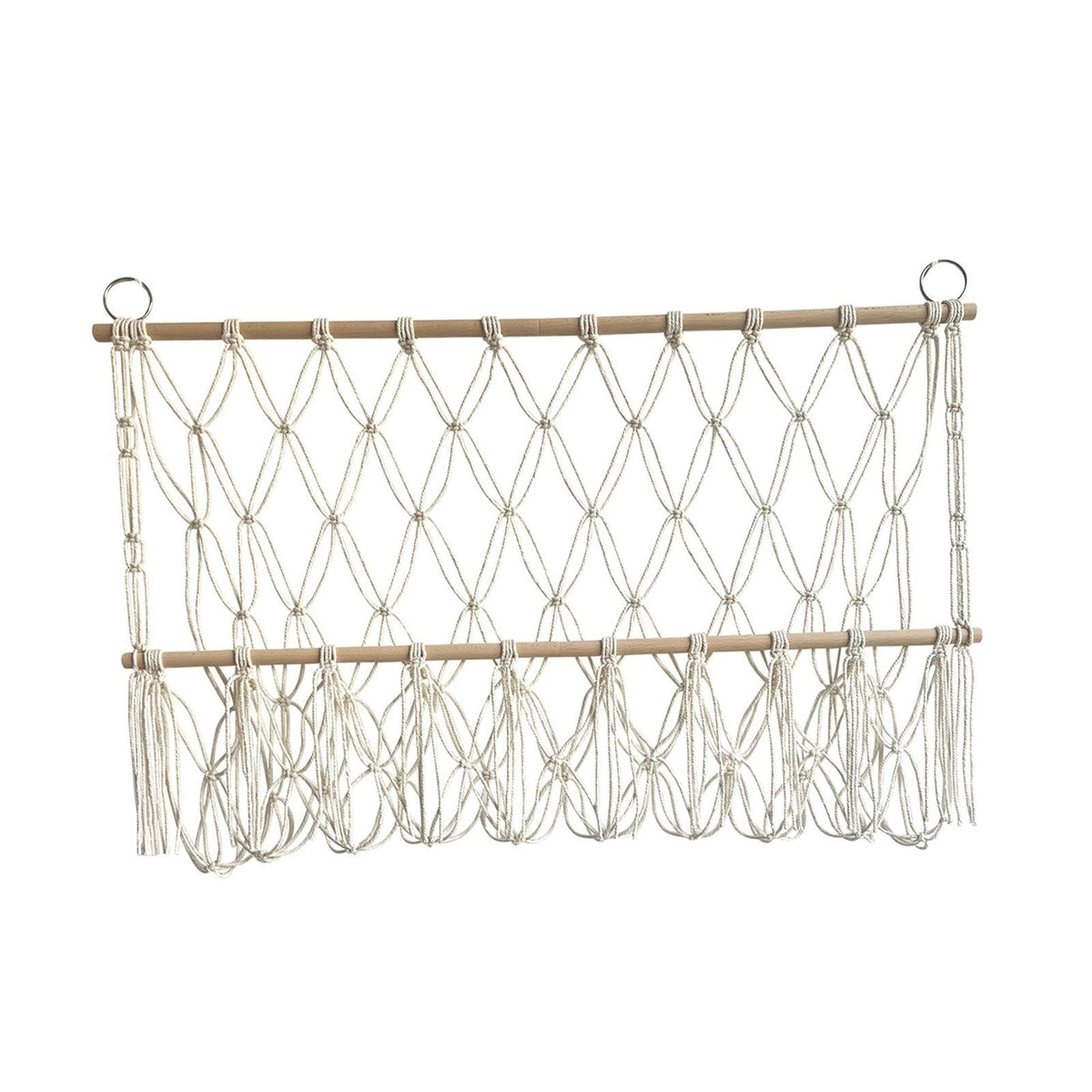 BNF Wall Hanging Net Toy Storage Organizer Durable Handwoven Plush Toy Organizer White | Home & Garden