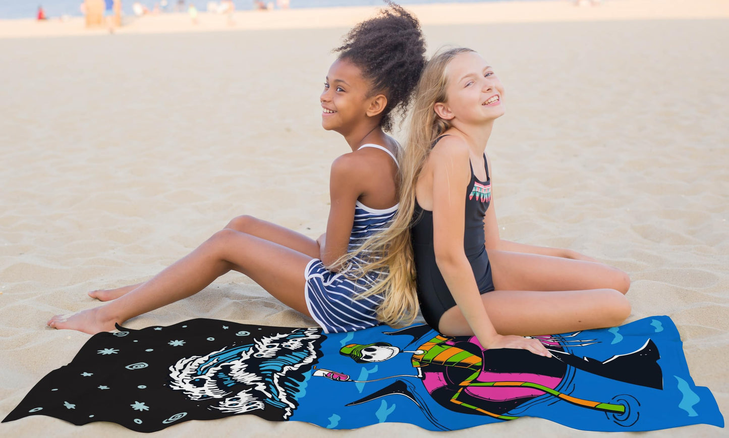 Disney Nightmare Before Christmas Bath Pool Beach Towel - Kids Super Soft & Absorbent 100% Cotton Towel With Jack Skellington, M