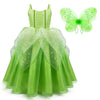 Tyhtym Green Tinkerbell Fairy Costumes Little Girls Dress Up Birthday Halloween Christmas With Wings