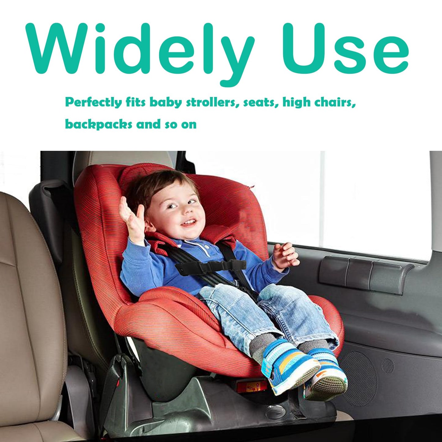 2 Pcs Seat Chest Harness Clip,Anti Escape Car Seat Strap Baby Harness Chest Clip,Baby Anti-Slip Safety Strap,For Car Seats,Strol