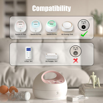 For Spectra Pump Charger, Power Cord For S1, S2, Plus, S3 Pro, Sg Synergy Gold, Sps100, Sps200, 10Ft Charging Cable, Led Light,