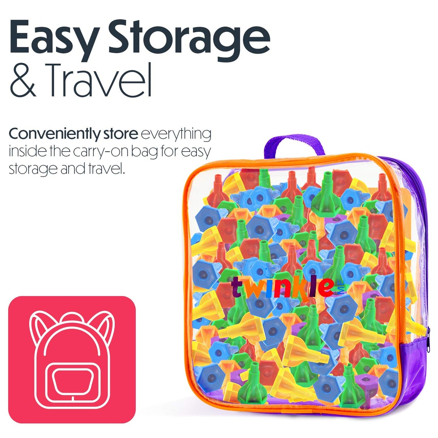 Pegs Board Game Set Jumbo Pack | 48 Pegs + 2 Boards & Storage Bag W/Handle Easy to Carry. for Motor Skills Sorting Counting Colo