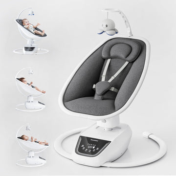 Baby Swings For Infants, Fasonbaby Multi-Motion Baby Swing, Bluetooth Infant Swing With 5 Motions & 4-Speeds, 10 Preset Soothing